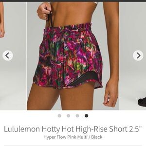 Lulu Hotty multi color shorts